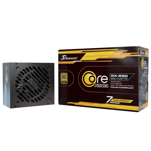 650W Seasonic CORE GX ATX 3.1 Modular 80 Plus Gold PSU